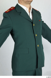  Photos Army man in Ceremonial Suit 2 20th century army ceremonial green jacket upper body 0019.jpg